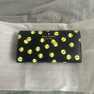 NWT Kate Spade wallet with tennis print